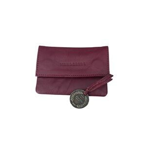 Wanderers Full Grain Leather Lazise Card holder in burgundy